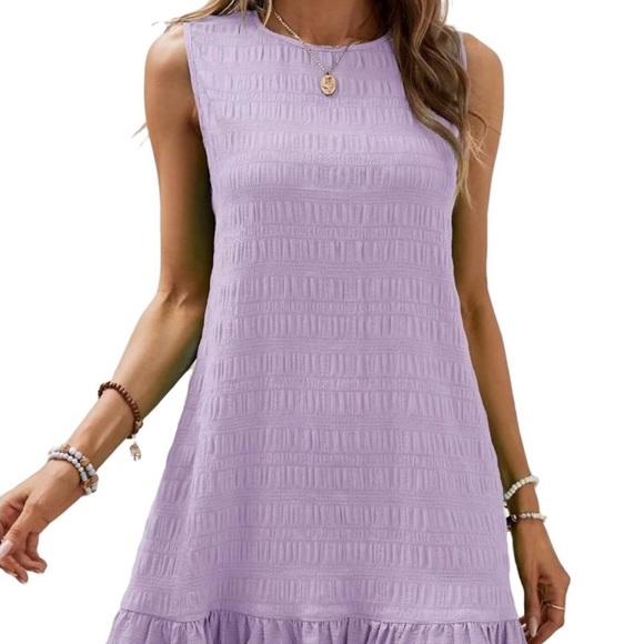 New purple sleeveless dress - Picture 3 of 3